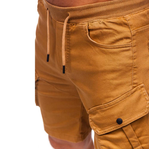 Shorts cargo pour hommes en gros, multi-poches, coupe ample, décontractés, en coton, pour l'été - Product Image 5