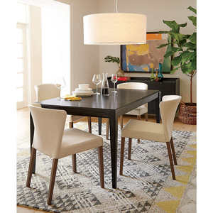Modern Solid Teak Wood Dining <b>Chair</b> with Upholstered Seat for Hotel <b>Restaurant</b> Home Furniture, Direct Factory Manufacturer - Product Image 2