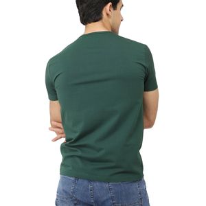 เสื้อยืดคอกลมสีพื้นสำหรับผู้ชาย แขนสั้น สวมใส่สบาย น้ำหนักเบา ระบายอากาศได้ดี เหมาะสำหรับใส่ทุกวัน - Product Image 5