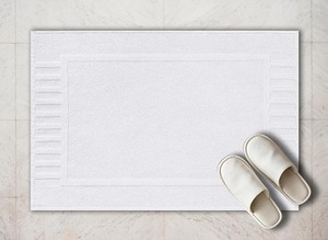 Tapis de bain extra absorbant à séchage rapide, tapis de porte d'hôtel de luxe doux, tapis de douche antidérapant en coton pour usage domestique - Product Image 3