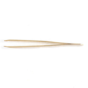 Pinzas para Cejas de Acero Inoxidable Chapadas en Oro con Punta Inclinada, Herramienta de Belleza Profesional Personalizada para Salón y Uso Doméstico - Product Image 1