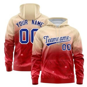 Men's Black <b>Red</b> Gold <b>Hoodie</b> Sublimation Printed Polyester Fleece Custom Team Name Number Regular Fit Casual Wear - Product Image 5