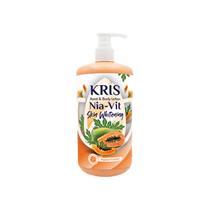 Vente en gros de lotion pour les mains et le corps Kris de haute qualité, série Papaya avec extrait de papaye, nourrissante, lisse la peau, grandes quantités - Product Image 3