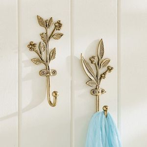 Luxury Brass Wall Mounted Hook for Bathroom Bedroom Kitchen Entryway Coat <b>Bag</b> Towel Key Holder Home Organizer Hardware Wholesale - Product Image 2