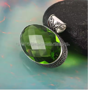 Natural 925 Sterling Silver Pendant <b>Peridot</b> Gemstone Pendant <b>Necklace</b> Handmade Silver Jewelry <b>Peridot</b> Jewelry GiftFor Her Mother - Product Image 3