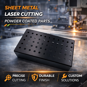 Pièces découpées au laser en tôle, revêtues de poudre, avec épaisseur personnalisée de 0,1 mm à 12 mm et tolérance de précision de 0,01 à 0,05 mm - Product Image 2