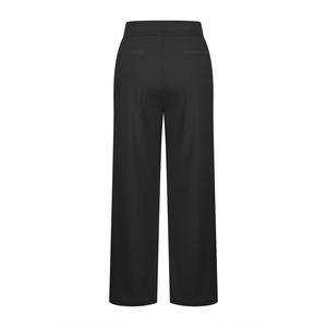 Women's Winter Full Length Fleece Polyester/Cotton Blend Elegant Loose Mid Waist Wide Leg <b>Harem</b> Pants Solid Color Fit - Product Image 3