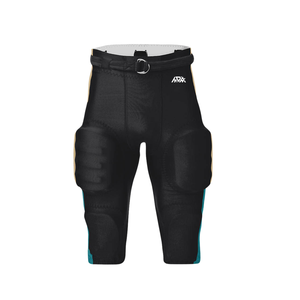 Pantalons de football américain entièrement sublimés en gros, avec logo d'équipe personnalisé imprimé, pantalons de match, ensembles de football américain avec logo sublimé - Product Image 1
