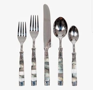 Elegante Juego de Cubiertos de Metal con Acabado Espejo, Aptos para Lavavajillas, Cuchillo, Tenedor y Cuchara, Decoración para Cena de Boda - Product Image 2
