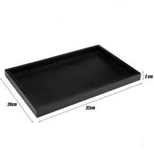 Elegant Solid Wood <b>Serving</b> <b>Tray</b> with Polished Floral Finish Commercial Grade for Refined Home and Hotel Presentation - Product Image 3