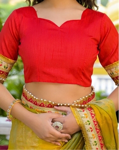 Sari en Chiffon Rayon Brodé Imprimé Traditionnel KV pour les Occasions Festives - Product Image 6