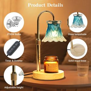 Regalos de Navidad y Cumpleaños para Mamá, Lámpara Calentadora de Velas Eléctrica con Regulador de Intensidad, Calentador de Fragancias con Temporizador para el Hogar - Product Image 3