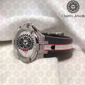Montre mécanique de luxe vintage pour homme Charm Jewells, boîtier en acier inoxydable 42 mm, cadran en verre, bracelet 20 mm, fermoir déployant - Product Image 2