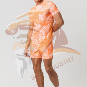 Wholesale Price Men <b>Twin</b> <b>Set</b> Custom Logo Summer 100% Cotton Breathable Custom Color Size Men Sublimation <b>Twin</b> <b>Set</b> - Product Image 3