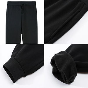 Conjunto Deportivo Unisex Gris con Capucha, Sudadera de Algodón, Pantalones Largos Casuales para Otoño con Cordón Ajustable y Bolsillos Laterales - Product Image 3