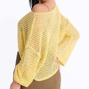 Factory <b>Ladies</b> Computer Knitted <b>Summer</b> Casual Anti-Wrinkle Lantern Sleeve <b>Cardigan</b> Robe Kimono Knit Tops Cover Shirt - Product Image 5