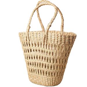 Sac fourre-tout en paille naturelle fait main, sac de plage d'été, vente en gros, écologique, durable, léger, tailles personnalisées 2026 - Product Image 2