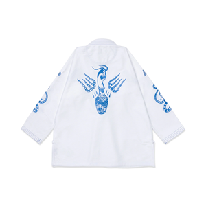 ชุดกิโมโนออกแบบได้ตามต้องการเครื่องแบบ Jitsu GI ชุดยูนิฟอร์ม JJ GI สีฟ้าปักลายตัวหนา - Product Image 3