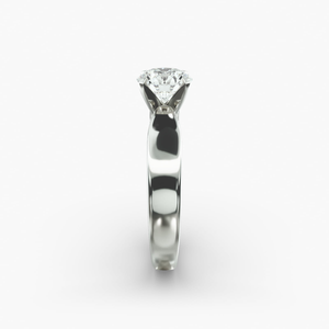 Exquisite 925 Sterling <b>Silver</b> Round Brilliant Cut Moissanite <b>Solitaire</b> <b>Ring</b> Premium Fine Jewelry Wedding Engagement Collection - Product Image 2
