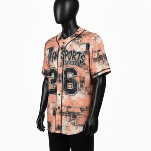 Camiseta 100% algodón para hombre, corte holgado, estampada, estilo béisbol, transpirable, malla de poliéster, impresión con logo personalizado, estilo deportivo. - Product Image 4