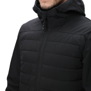 Abrigo de plumón personalizado para invierno, con capucha, para hombre, ropa de calle, estampado, grueso, tipo burbuja. - Product Image 5