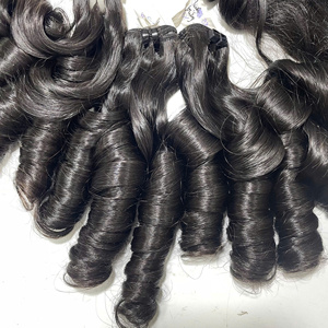 Extensiones de Cabello Humano Vietnamita Virgen 100% Natural, con Trama de Encaje, Rizo Elástico, Color Natural, Super Doble Trama, Precio al por Mayor - Product Image 1