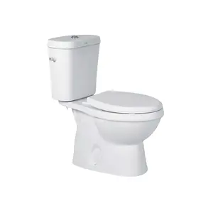 Trusted Dealer of Superior Quality Sanitary Ware Modern Design Style Ceramic Two Piece Water Closet for Luxurious Bathroom Usage