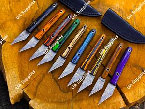 มีดคัตเตอร์อเนกประสงค์ คุณภาพพรีเมียม ใบมีดขนาดเล็ก 2 นิ้ว เหล็กดามัสกัส คุณภาพสูง คมกริบ UA - Product Image 2