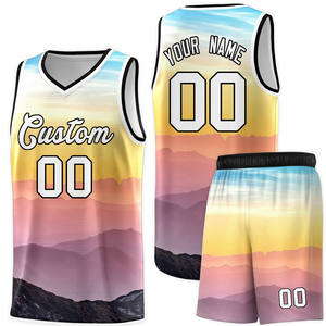 Uniformes de Baloncesto Sublimados con Logotipo Personalizado, Traje Deportivo Transpirable para Hombre, Nombre y Número del Equipo Personalizados, Uniforme de Baloncesto - Product Image 1