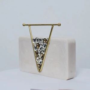 Elegant Handmade Resin Clutch <b>Bag</b> for Women with Premium Acrylic Finish and Luxury Evening Party Design - Product Image 1