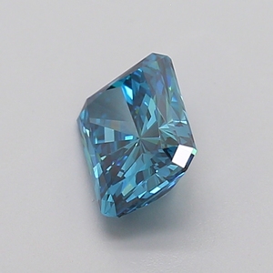 Diamant bleu vif fantaisie de 1,29 carat, taille radiant – Clarté VS1 – Diamant bleu vif fantaisie de luxe, taille radiant – EX/EX/EX - Product Image 2
