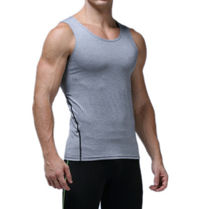 Débardeur blanc sans manches pour homme, col rond, tricoté uni, style décontracté et respirant 2026 - Product Image 1
