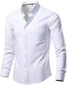 Camisa de Vestir para Hombre al Por Mayor, Último Estilo, Superventas, Antiarrugas, Material Duradero, Totalmente Personalizable - Product Image 1