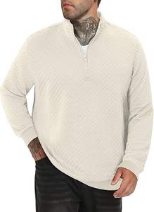 Men's High Street <b>Quilted</b> Embroidered 100% Cotton Winter <b>Sweatshirt</b> 2026 Casual Stylish Eco-Friendly Fleece Lined Digital - Product Image 3