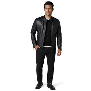 Abrigo con Capucha de Cuero Genuino Personalizado de Buena Calidad, Transpirable, Estilo Vintage, Chaquetas de Invierno Cálidas para Hombre, Moda Masculina - Product Image 1