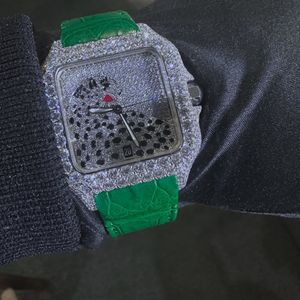 Reloj Clásico Personalizado para Hombre con Diamantes Cultivados en Laboratorio, Estilo Hip Hop, Joyería de Diamantes, Mejor Calidad, Precio al por Mayor - Product Image 1