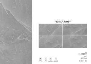 กระเบื้องพอร์ซเลนแกะสลักลายหรูหรา ขนาด 600x1200 มม. กระเบื้องปูพื้นและผนังขนาดใหญ่ สำหรับโครงการตกแต่งภายในสไตล์โมเดิร์น - Product Image 2