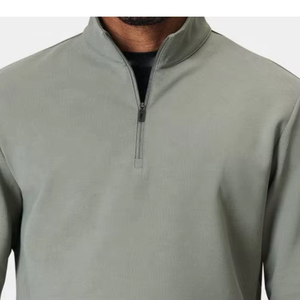 Camiseta de Golf para Hombre, Cuello con Cierre de Cremallera, Manga Larga, Secado Rápido, Tejido de Poliéster, Estilo Casual - Product Image 4