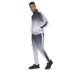 Conjunto Deportivo de 2 Piezas para Hombre, Pantalón y Chaqueta con Degradado de Color Ombre, Cuello Alto, Nuevo Modelo 2026, Venta al Por Mayor Personalizada - Product Image 4