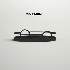 ถาดเสิร์ฟกาแฟและชาทรงกลมสแตนเลสสตีลสไตล์โมเดิร์นมินิมอลสำหรับร้านกาแฟ ร้านอาหาร และอุตสาหกรรมบริการ ยี่ห้อ Zahid Exports - Product Image 3