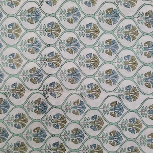 Tissu en coton tricoté imprimé à la main, motif Mughal Butta, doux, léger et large, pour robes et couture pour filles et femmes, idéal comme cadeau - Product Image 5