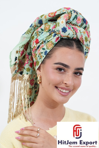 <b>Printed</b> Head Scarf Lightweight Square Scarves Women Fashion <b>Accessories</b> Bulk Supply OEM Customized Fabric Manufacturer Supplier - Product Image 4