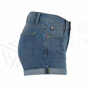 Shorts de Mezclilla Rasgados de Algodón para Mujer con Diseño Moderno, Tela Transpirable, Nuevo Estilo, Atuendo Casual a la Moda para Chicas - Product Image 3