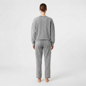 Conjunto Deportivo Oversize para Mujer, Sudadera con Lavado Ácido y Pantalones Jogger, Dos Piezas, Ropa Casual de Moda Urbana, OEM ODM - Product Image 5