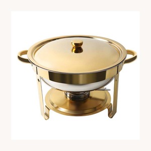 Plat de service chauffant en acier inoxydable de qualité commerciale, nouveau design élégant, chauffe-plat personnalisé pour usage hôtelier - Product Image 1
