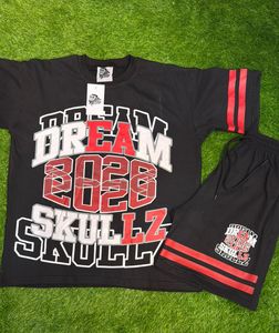 Ensemble deux pièces en coton pour homme, best-seller, haute qualité, style streetwear, été, uni, séchage rapide, logo personnalisé imprimé - Product Image 4