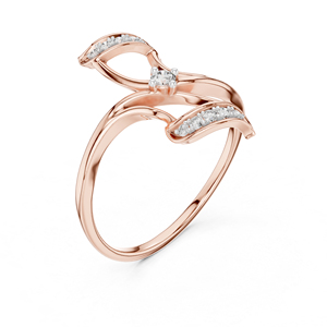 Anillo de Diamante Redondo Cultivado en Laboratorio en Oro Blanco de 14K para Mujer |   Ropa de Compromiso |   Diamante Cultivado Nuevo - Product Image 4