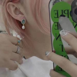 New Retro Luxury <b>Abalone</b> <b>Shell</b> Earrings Natural Large Freshwater Pearl Rice Shaped Dangle Jewelry - Product Image 5