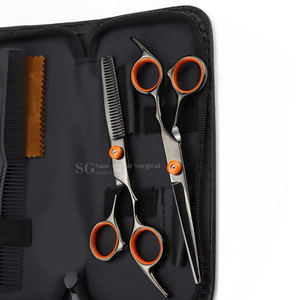 Ensemble professionnel de ciseaux à cheveux pour droitiers avec lames en acier inoxydable, ciseaux à effiler à 30 dents pour usage en salon - Product Image 4