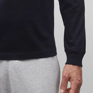 T-shirt pour homme à manches longues de couleur unie / Coutures de haute qualité avec logo personnalisable pour les commandes en gros 2026 - Product Image 4